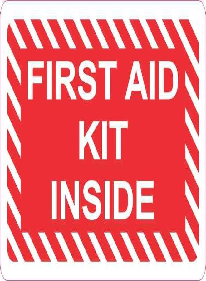 StickerTalk First Aid Kit Inside Magnet, 5 inches by 3 inches - Image 1